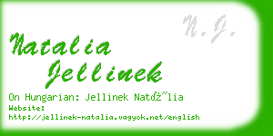 natalia jellinek business card